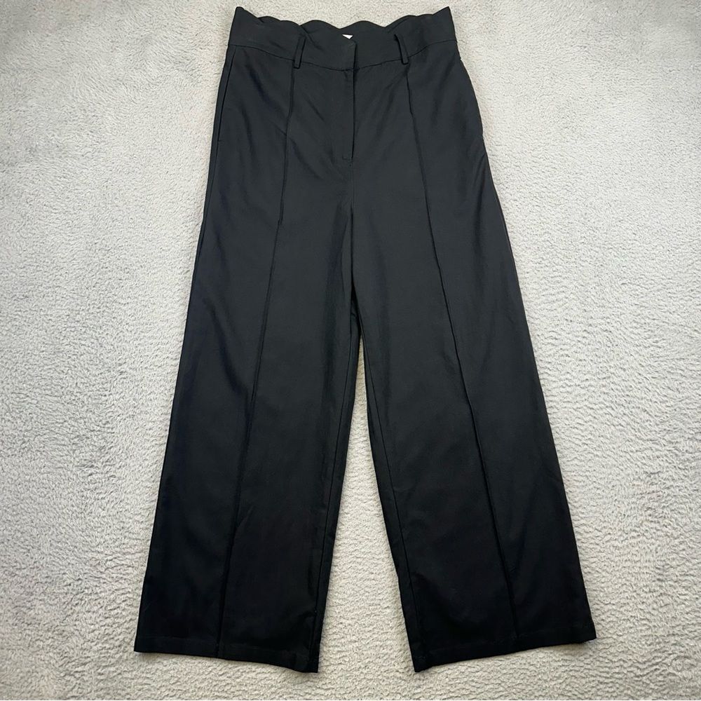 New Vestique Magnolia Pants Womens Large Black Tencel Blend Wide Leg Boutique - Picture 2 of 16